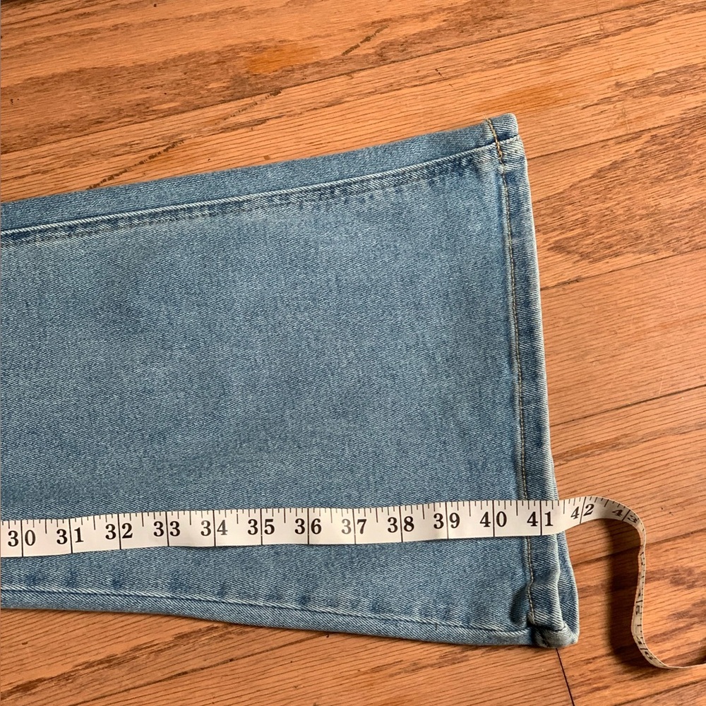 Fashion Nova Petite Girl Bye High Rise Flare Jeans - Light Blue Wash - Picture 11 of 11